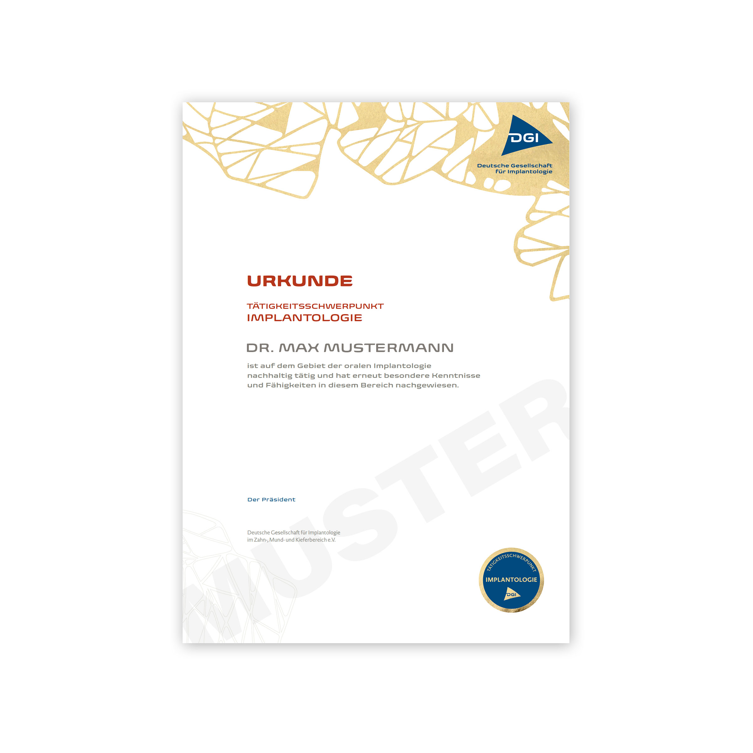 Rezertifizierung Tätigkeitsschwerpunkt Implantologie